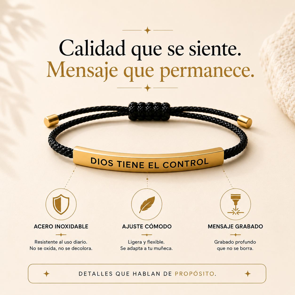 Pulsera Cristiana de Fé